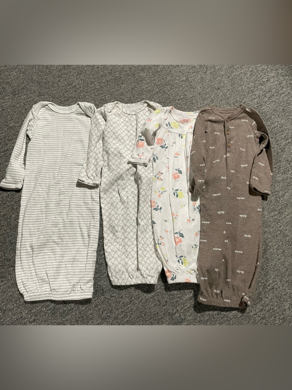 Baby Sleeper Gowns - Floral, Neutral & Patterned Set